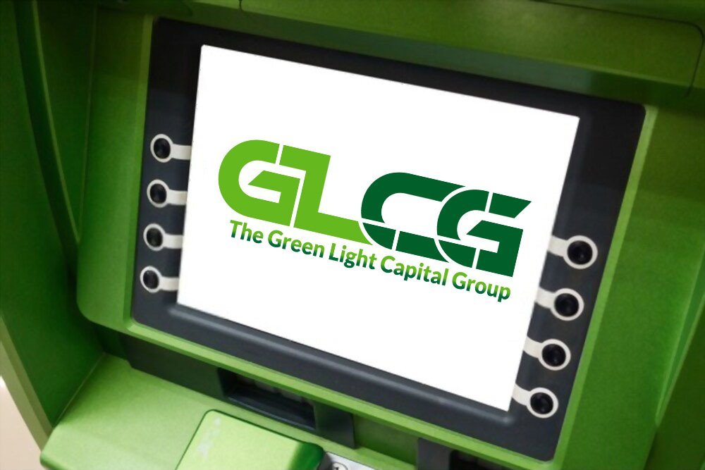 A Green Light Capital Group branded ATM screen